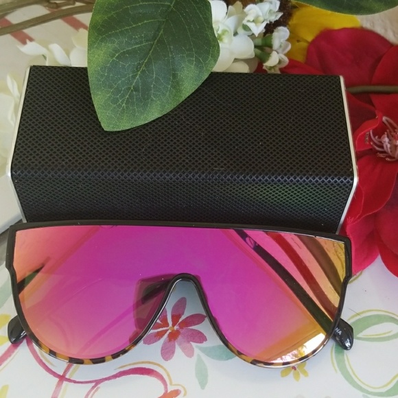 Over size silver Aviator Flat Top Frame mirror Wom - Picture 3 of 3